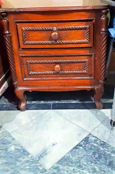 Wooden Table Pair For Sale