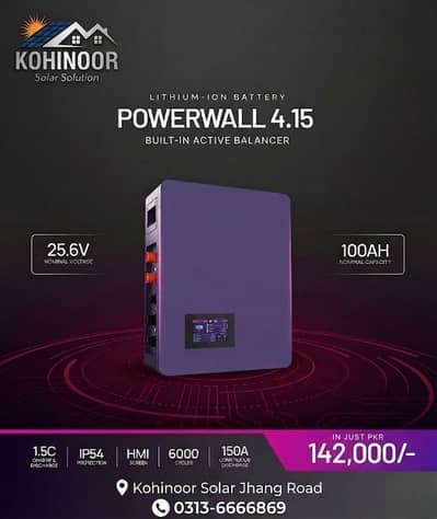KNOX Hybrid Inverter 4kw knox 26v Lithium Battery