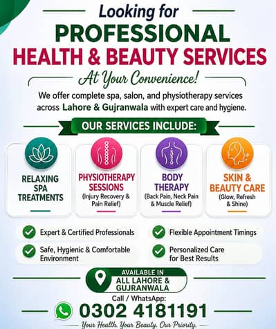 spa and saloon/health and beauty/ Physiotherapy