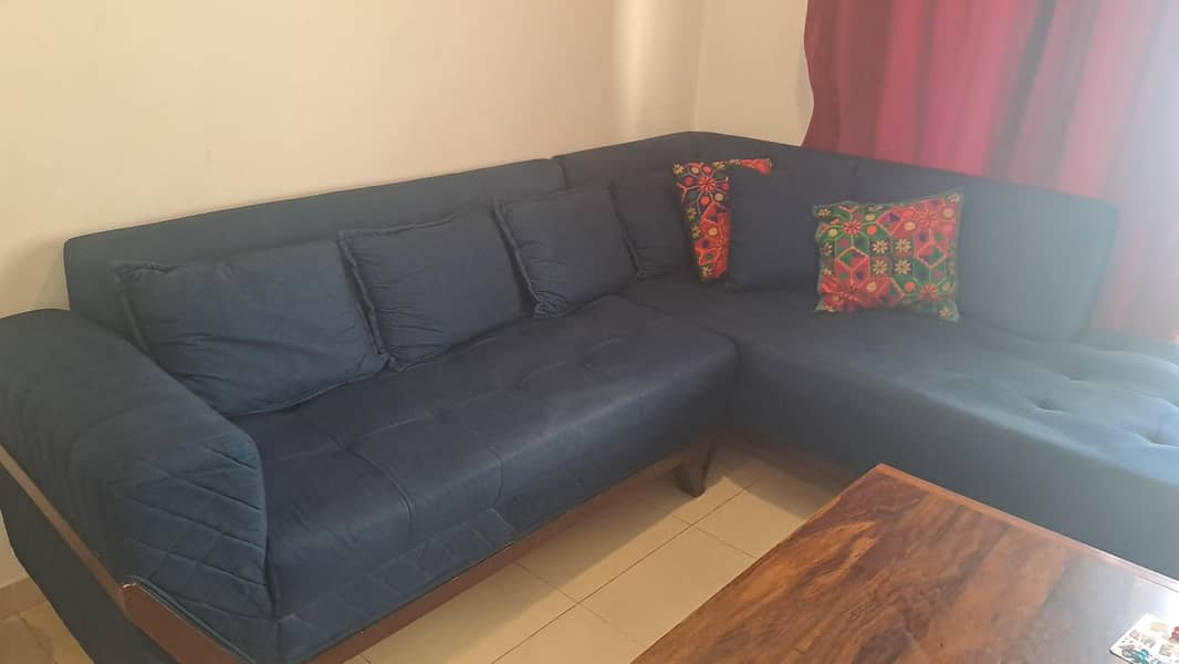 Ikea Hemnes Bed set/L shape sofa 4