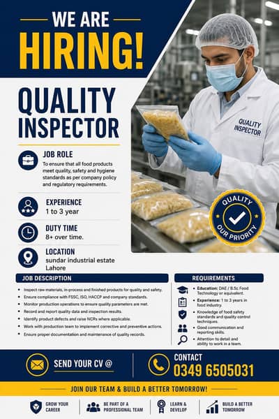 Food Quality Control Inspector