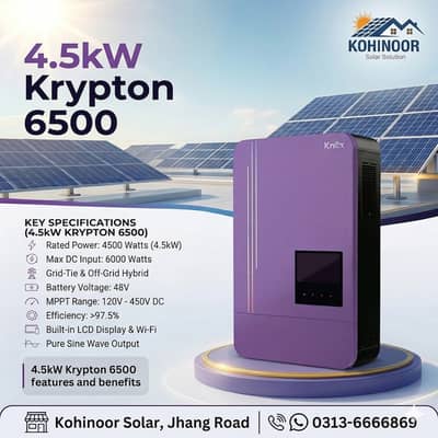 Knox Inverter | Lithium Batteries | Hybird Solar system | Solar panel