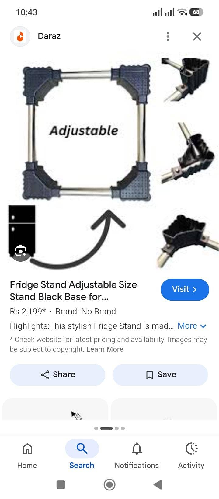 fridge stand 0