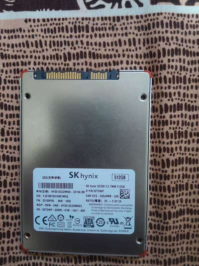 512 GB SSD SK Hynix with good health