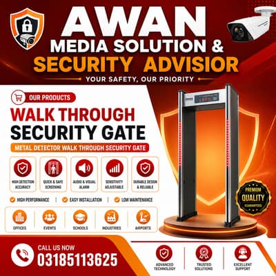 Walk Through Security Gate / Metal Detector Walk Through Security Gate