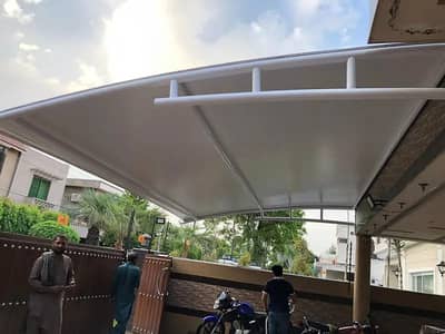 Wall mounted / Porch shade / Pvc tensile fabric / Outdoor garage shed