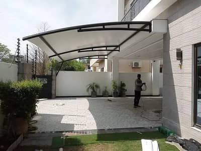 Wall mounted / Porch shade / Pvc tensile fabric / Outdoor garage shade