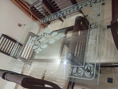 wooden dining table