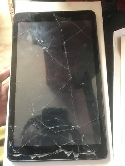 Lenovo small size tablet jack and glass issue working tablet with box