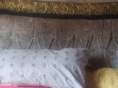 wooden bed