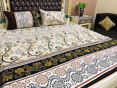 3D-Crystal cotton Bedsheets 03017186072