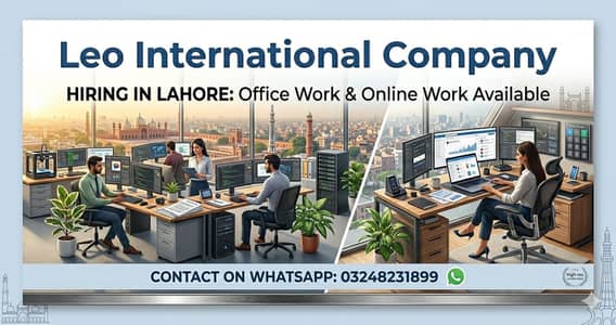 WE ARE HIRING MALE AND FEMALES STAFF FOR ONLINE WORK AND OFFICE