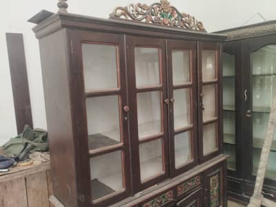 4 door wooden display wardrobe / Almirah- perfect for home