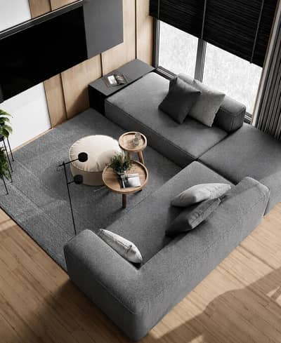 L shaped 5 Seater
