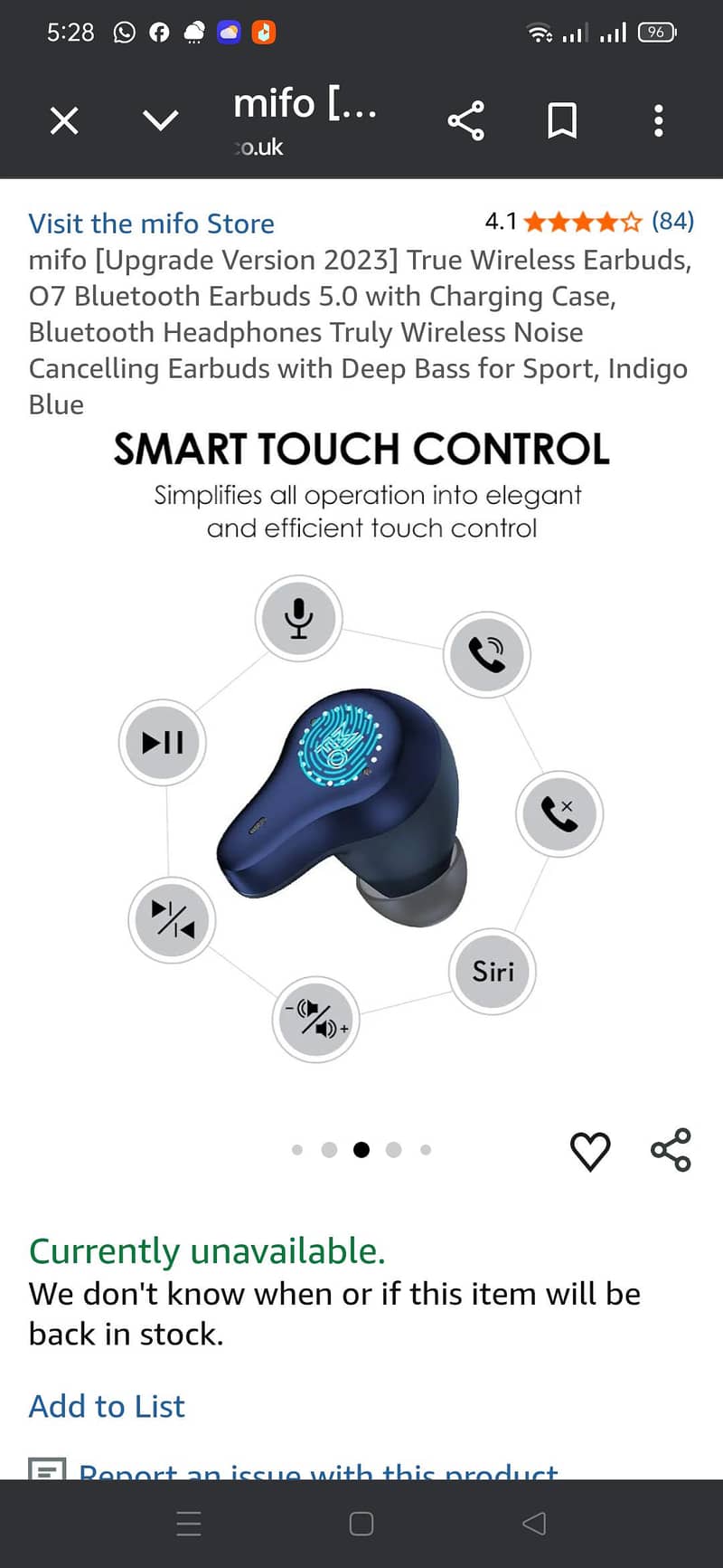 Mifo O7 Dynamic Smart True Wireless Bluetooth Waterproof 5.0 Earbuds 16
