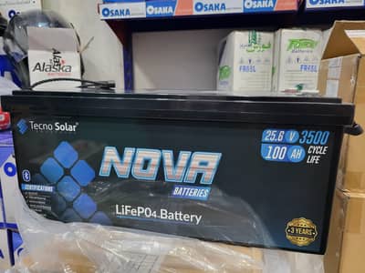 25v 100ah Nova lithium battery