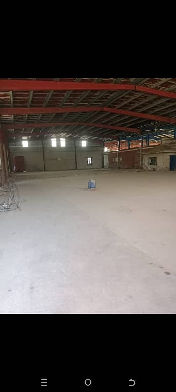 12 Kanal Factory Available For Rent.