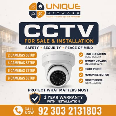 CCTV / DAHUA / HK VISION / IP CAMERA / WIRELESS CCTV / COLOUR VU