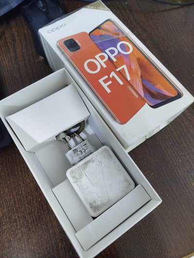 OPPO f17 with box and charger