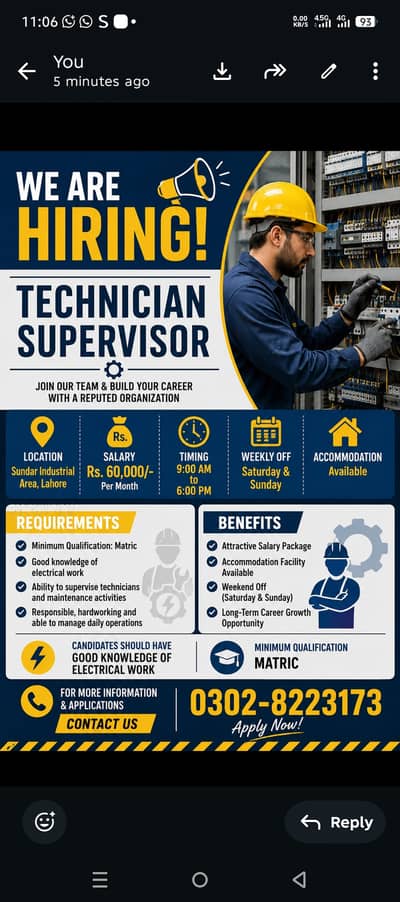 Electrician Supervisor