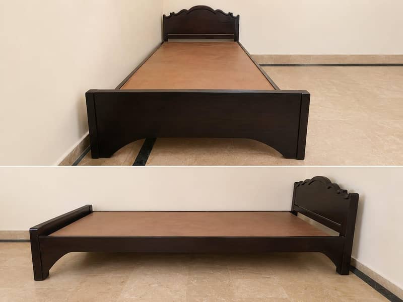 Single bed with 1 sid table 1