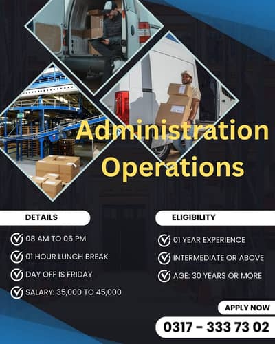 Administrator Operations Job offer