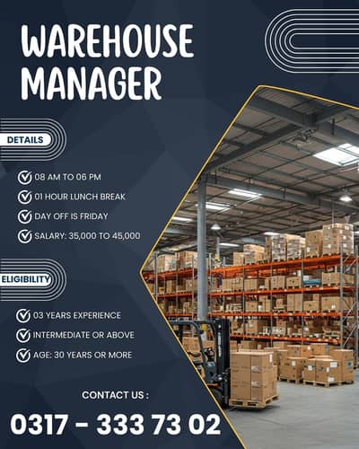 Warehouse Manager Job Offer