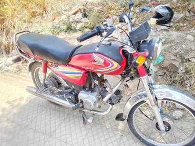 Honda CD 70 2014model hi on my name hi complete file hi buy 100% okay