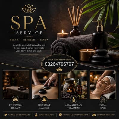 Spa,Services in Lahore- 03264796797 & Saloon - Spa Therapy Available