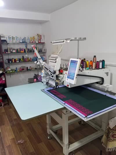 Single Head Embroidery Machine