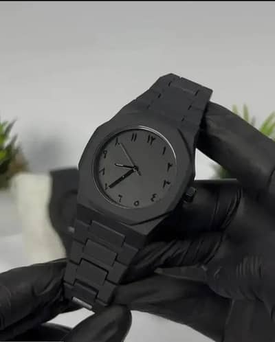 Arabic black aura watch. . . with delivery free all over Pakistan