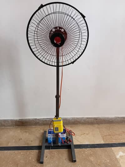 Charging fan 2 hours backup on full charge