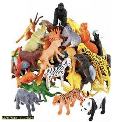 wild animal jungle toys pack for kid 3+ Durable plastic 03063177293