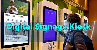Digital Self Order Kiosk standee-Interactive led-Smart board Signage