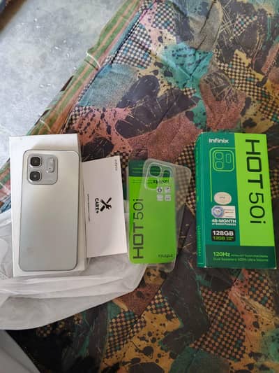 Infinix hot50i box charge complete accessory sat hy 6"128 hy jis p