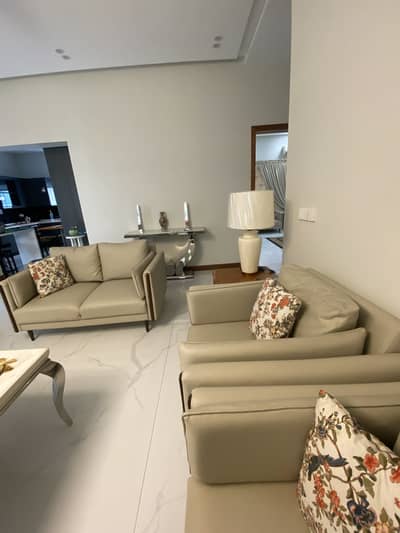 7 seater leatherette sofa set with cushions 03341222152