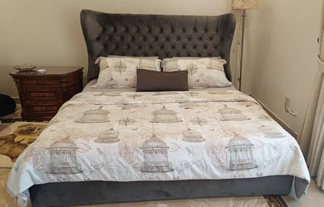 King Size Charcoal Grey Bed