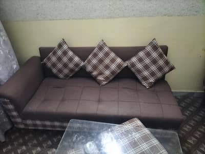 L shape large sofa mini dining and neat and clean