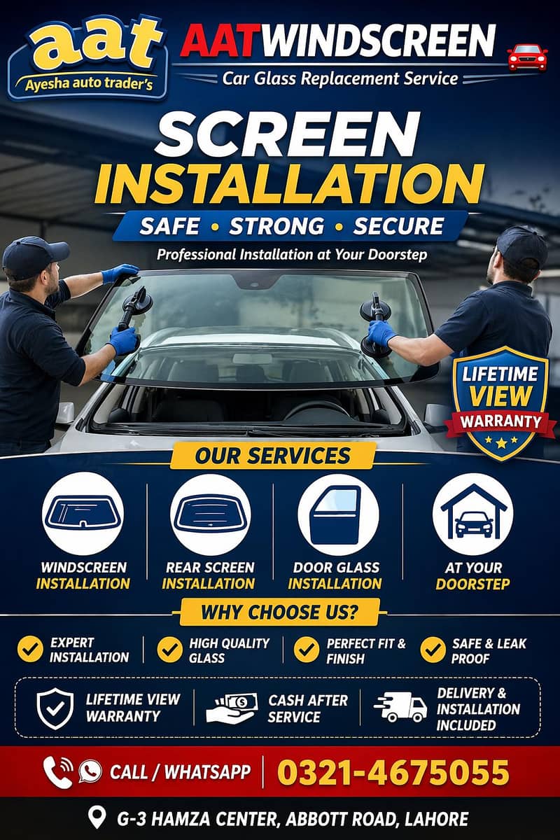 wind screen specialist. 7