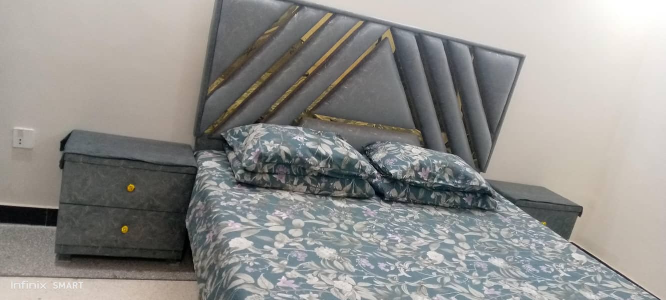 king size bed two side table dressing table 7
