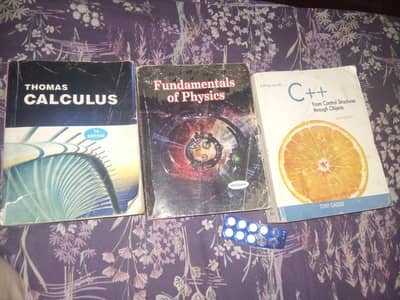 Calculus 14e+physics 10e+C++ Gaddis_3 books set sadar Rawalpindi