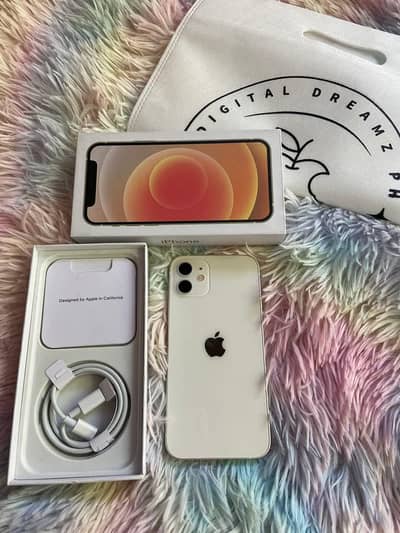 iPhone 12 full box only WhatsApp 03292365490