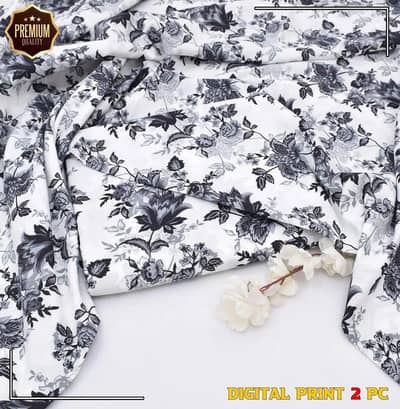 Digital Print 2Pc Floral Suit for Women