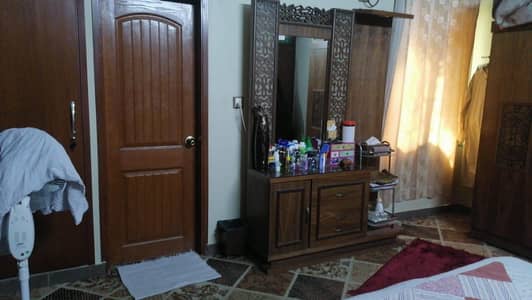 bed room set. . 3 door almirah king size bed side table dessing table. .