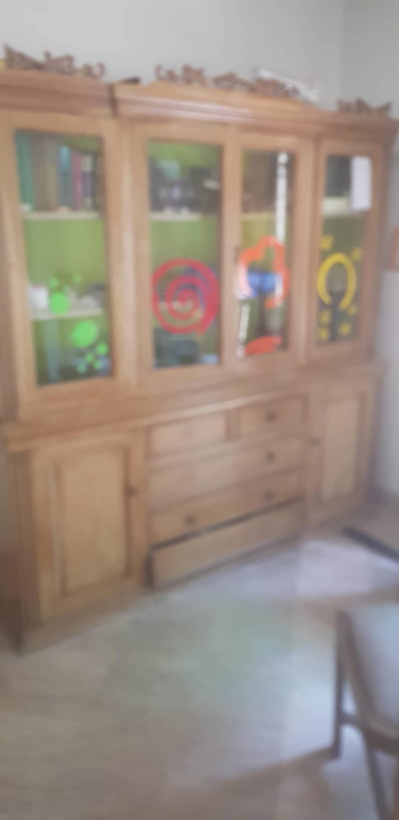 Solid wood showcase 0