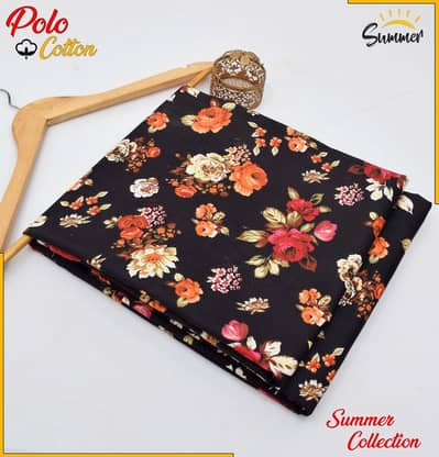 Women's Printed Unstitched Suit 2 Pcs
