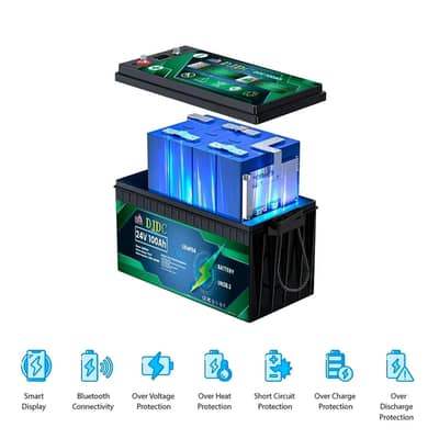 DJDC 25.5 v 100 ah lofp04 battry 2 batteries