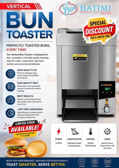 Vertical Bun Toaster Digital KFC