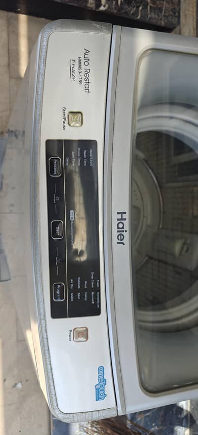 haier top load full automatic washing machine