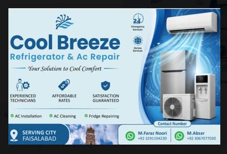 AC Services/Installation/Air Conditioning Repair/AC cleaning Faisalaba